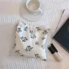 Cosmetische tassen Vintage Flower Sanitaire servetten Lipstick Make -up organisator Drawstring Bag Travel Aortelefoon Min Storage Zakje