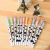 Pens 48 PCS Jel Pens Set 12 Renk İnek Elmas Baş Nötr Kalem Renkleri Öğrenci Nötr Kalem Kırtasiye Toptan Çalışma Malzemeleri Hediyeler