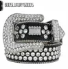 Belt High quality Women Rhinestone Belt Simon Silver Shiny Diamond Fashion Crystal Ladies Waist Shiny diamond belt Black on White2750576