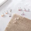 Boucles d'oreilles tzgrams argent 925 perle naturel minimaliste élégant anti-allergie maintiennent les bijoux de la mariée pour la femme