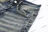 Jeans de grife masculino de melhor qualidade bordado de jeans de jeans da calça de calça de caminhada de calça raspada de hip hop marca de rua bordado de motocicleta