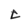 Mens Triangle Silver Ear Studs Fashion Ins Black 925 Hip Hop Personlighet örhängen Kvinnor singel liten