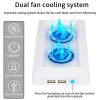 Pads Vertical Stand With 2 Cooling Fans Dual Usb Ports 3 Level Cooler Compatible For Xbox Series S Game Console