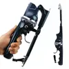 1set Portable Folding Fishing Rod Telescopic Stainless Steel Fly Fishing Poles With Reel Line Travel Folding Mini Rod for Fish 240415