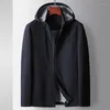 Men's Trench Coats 2024 Spring Style Coat Men Fashion England Mens Casual Outerwear Jacket Clothing Size M-3XL