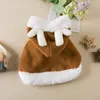 Dog Apparel Pet Cat Christmas Cloak Cute Winter Warm Year Cow Shawl Bib