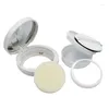 Storage Bottles Loose Powder Container DIY Makeup For Case Air Cushion Box With Puff Mirror Spon