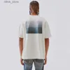 T-shirts masculins 19SS Photos de fleurs t Summer T-shirt New Classic Short Slve Strtwear Hip Hop Men de hip hop T-shirt Y240420