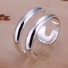 Cluster Rings 925 Sterling Silver Exquisite Fashion Double-Deck Round Finger Adjustable For Women Wedding Engagement Party Gift