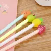 Pens 40 Pcs Creative Threedimensional Fruit Gel Pen Cute Little Pure and Fresh Fruit Waterbased Learning Office Felttip Pens