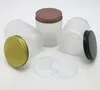 Storage Bottles 24pcs/lot 250g Refillable Empy Bulk Frost PET Plastic Cream Cosmetic Jars 250cc Aluminum Lids With Seal