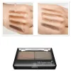 Enhancers Professional Brand Eyeshadow Cake Makeup 2 Color Waterproof Eyebrow Powder Eye Shadow Eye Brow Palette + Brush Eyebrow Enhancer