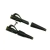 Accesorios Bimoo 100Sets Black Green Carp Fishing Líder Líder de seguridad Clip CLIP SEGURO SEGURO SISTEMA CLIP SISTEMA PARA USAR CON SINGURADOR