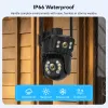 Kontrola Zestaw kamery Wi -Fi 8MP PTZ Dual obiekcja IP Smart Home App App Nocne NVR NVR Outdoor 8ch Bezprzewodowe CCTV System kamer