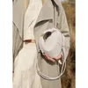 Femenina Nicho premium Single Shoulfody Crossbody bolso nublado Bolsa de cuero genuino bolso bento bolso de lonchera f49w#