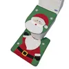 Toilet Seat Covers Christmas Snowman Cover Bath Mat Lid Bathroom Rug Set Year Decorations Dropship