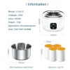 Makers 1L Electric Yoghurt Maker Machine Automatic 3 In 1 Natto Rice Wine Machine rostfritt stålfoder DIY Yoghurt Tools for Home 220V