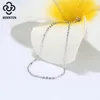 Rinntin 925 Sterling Srebrna moda łańcucha kabla Naszyjnik dla kobiet cienki łańcuch szyi biżuteria SC06 240422