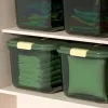 Arrangörsbok Sundries Storage Box Toy Snack Sortering Basket Hushållsgarderob förvaringslåda Transparent plastförvaringslåda med omslag