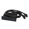 Hubs XTXInte 4 Ports USB 3.0 Front Panel USB3.0 HUB SPLITTER INTERN COMBO PRACKET Adapter för skrivbord 3,5 tum Floppy Bay