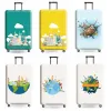 Accessoires Wereldkaart / dierenprint Dikke bagageklep Travelaccessoires Elastische koffer Cover Travel Trolley Case Beschermende hoezen