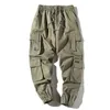 Pantalones para hombres Pantalones de trabajo sueltos Pantalones casuales sueltos para hombres de gran tamaño y otoño nuevos leggings y240422