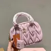 Luxury Women men mini Cross Body Shoulder Bag Lady Miumiubag Wander Matelasse bowling boston Designer bag Clutch tote bags teddy moon hand bag purse