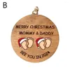 Christmas Decorations Tree Pendant As A Gift For Expectant Parents Merry Empty Nest Decoration Mom Dad Gi W5S3
