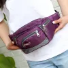 Packs Men Women Fanny Pack voor mobiele telefoon Zipper Coin Purse Fabric Canvas Money Keys Card Bag Casual Taille Packs Tassen Billfold