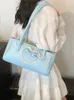 sweet Lace Heart Shoulder Bags for Women 2024 Summer Trendy Bow Design Female Underarm Bag Lady Fi Handbags and Purse u4IO#