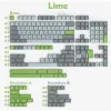 Acessórios Daye 172 Keys Keycap Lime SA Perfil Twocolor Molding Adequado para vários layouts de teclado mecânico 68/75/960