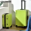 Luggage COLENARA 20"24 Inch PC Luggage New Men Boarding Box Women Aluminum Frame Trolley Case Mute Universal Wheel Rolling Luggage