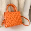 Evening Bags 2024 Fashion Women Crossbody Casual Zipper Rhombic Lattice Messenger Bag Solid Color Small Top-handle Should Purse Handbags