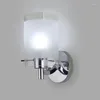 Vägglampa AC85-265V E27 LED-ljus Modern glasdekorativ belysningsfäste