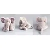 Baby mjuk prydnadssafari grå fyllda djur leksaker elefanter elefant grejer djur för barn gåvor