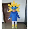 2024 Ny vuxen Happy Sun Mascot Costume Fun Outfit Suit Birthday Party Halloween Outdoor Outfit Suitfestival Dress