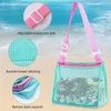 Shell Beach Toy Storage Kids Seashell Mesh Pool Bag Toys Acessórios de natação para meninos meninas s