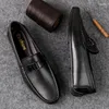 Casual Shoes 2024 Genuine Leather Men Formal Mens Loafers Moccasins Soft Breathable Slip On Boat High Quality