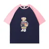 T-shirt a maniche corte in cotone puro con un design unico con stampe animali, polo traspirante e confortevole oversize, un nuovo oggetto di moda appena lanciato.