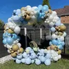 Round Balloon Arch Kit Holder Bow of Circle Wreath Stand Stand Apoio a festa de aniversário Decor de bebê 240419
