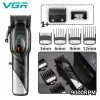 Trimmer VGR Hair Clipper 9000 RPM Professional Hair Trimmer DLC Coating Haircuts Machine High Power Magnetic Motor Trimmer for Men V002