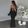 Covered for Swimsuit Cover Up Vacation Outfits Beach kleding Zwemkleding Vrouwen 2024 Sexy Backless Lace Slim Fit Hollow Out