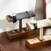 Mishitu Solid Woody Box per orologi per orologi Organizzatore di stoccaggio di gioielli premium 34*20*9,4 cm personalizzabile 240416
