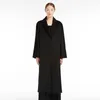 Casaco de casaco feminino design de design maxmaras de cor sólida feminino