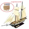 1 130 Sailing DIY Barco Modelo de ensamblaje clásico Decoración de madera de madera Madera 240426