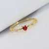 Band Huitan Versatile Dainty Ring Lady Engagement Ceremony Accessories With Heart Zirconia Delicate Femaken Wedding Party Jewelry Gift