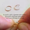 Jewelry 14K Gold Filled Forward Helix Hoop Tiny Nose Ring 925 Silver Faux Nose Ring Piercing Jewelry Handmade Tiny Septum Hoop Ring