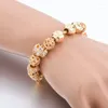 Charm Bracelets CHICVIE Gold Color Crystal Glass Bead Bracelet For Women Beads Charms Jewelry Making Custom DIY SBR170008