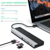 Stations Wavlink USB C Triple Display Dostark Station 4K USB Power Livraison jusqu'à 100W USB3.0 DP / HDMICOMPATIBLE / VGA pour Windows / Mac OS