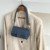 FI Mulheres simples jeans jeans sólidos bolsas de ombro vintage lady lady elegante bolsas casuais todas combinam bolsa de axila y2k estética s6k1#